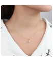 Raindrop CZ Silver Necklace SPE-3203